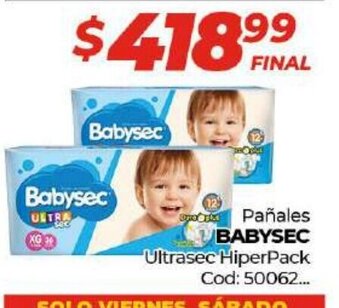 Diarco Babysec Pañales Ultrasec Hiperpack oferta