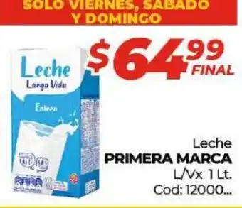Diarco Primera Marca Leche L/Vx 1Lt oferta