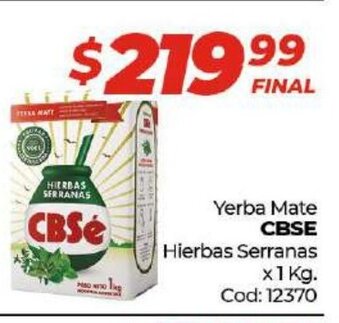 Diarco CBSE Yerba Mate Hierbas Serranas 1kg oferta