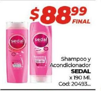 Diarco Sedal Shampoo y Acondicionador 190ml oferta