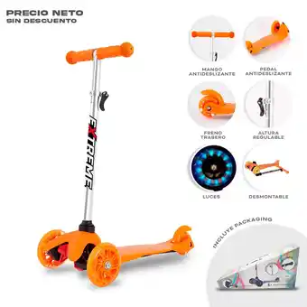 Frávega Monopatín infantil xtreme t2 naranja oferta