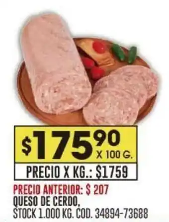 Coto QUESO DE CERDO, X 100 G. oferta