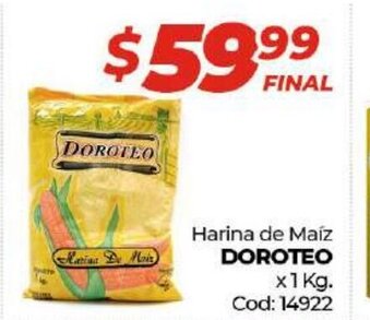 Diarco Doroteo Harina de Maiz x 1kg oferta