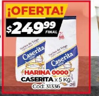 Diarco Caserita Harina 0000 x 5kg oferta