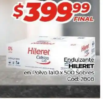 Diarco Hileret Endulzante en Polvo 1a10 x 500 Sobres oferta
