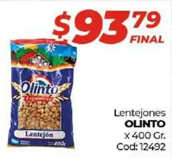 Diarco Olinto Lentejones x 400gr oferta