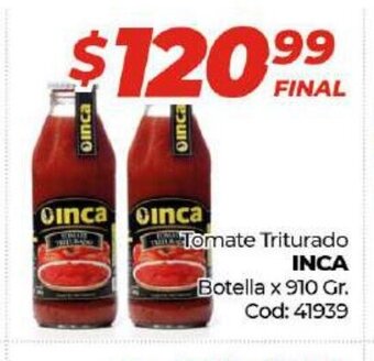 Diarco Inca Tomate Triturado Botella 910gr oferta