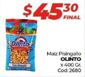 Diarco Olinto Maíz Pisingallo x 400gr oferta