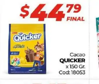 Diarco Quicker Cacao 150gr oferta
