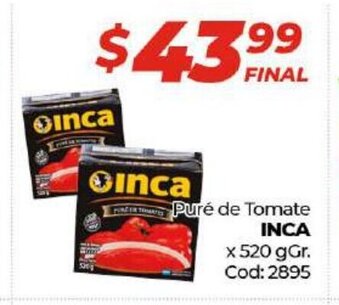 Diarco Inca Puré de Tomate 520gr oferta