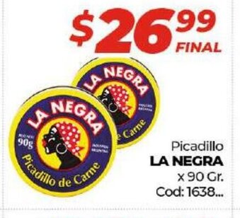 Diarco La Negra Picadillo x 90gr oferta