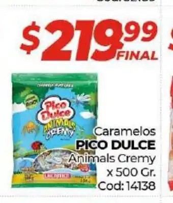 Diarco Pico Dulce Caramelos Animals Cremy 500gr oferta
