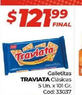 Diarco Traviata Clásicas Galletitas 5 Un x 101gr oferta