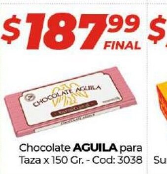 Diarco Aguila Chocolate Para Taza 150gr oferta