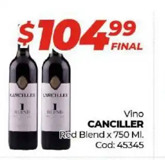 Diarco Canciller Vino Red Blend x 750 ml. oferta
