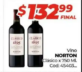 Diarco Norton Vino Clásico x 750 ml. oferta