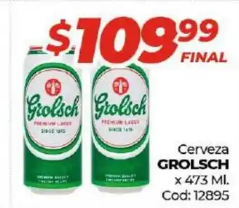 Diarco Grolsch Cerveza x 473 ml. oferta