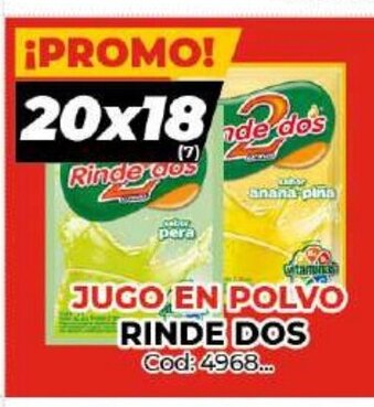 Diarco Rinde Dos Jugo en Polvo oferta