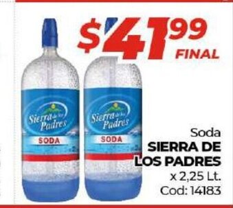 Sierra de Los Padres Soda x 2,25 Lt.