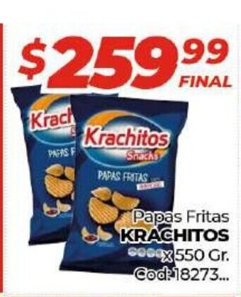 Diarco Krachitos Papas Fritas x 550 Gr. oferta