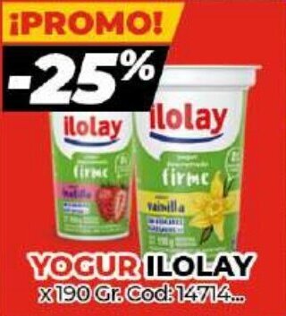 Diarco Ilolay Yogur x 190 Gr. oferta