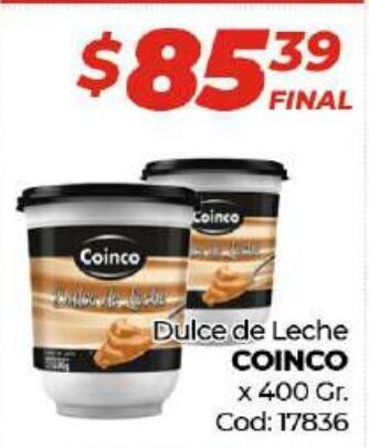 Diarco Coinco Dulce de Leche x 400 Gr. oferta