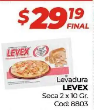 Diarco Levex Levadura Seca 2 x 10 Gr. oferta
