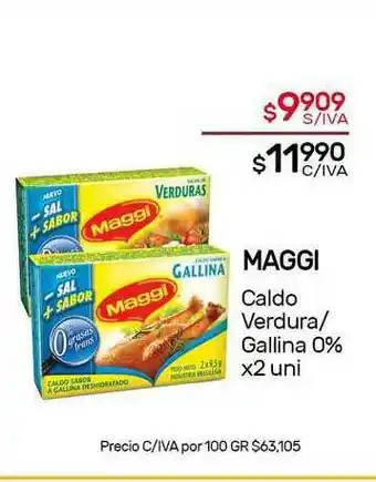 Nini Mayorista Maggi Caldo Verdura-Gallina 0% x 2uni oferta
