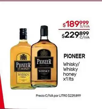 Nini Mayorista Pioneer Whisky-Whisky Honey 1lts oferta
