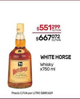Nini Mayorista White Horse Whisky x 750ml oferta