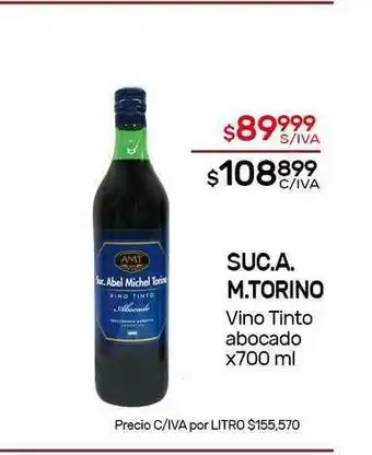 Nini Mayorista Suc.A. M.Torino Vino Tinto Abocado x 700ml oferta