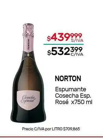 Nini Mayorista Norton Espumante Cosecha Esp. Rosé x 750ml oferta