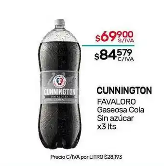 Nini Mayorista Cunnington Favaloro Gaseosa Cola Sin Azúcar x3 lts oferta