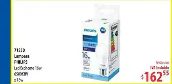 Micropack Lampara Philips Led Ecohome 16W 6500KHV oferta