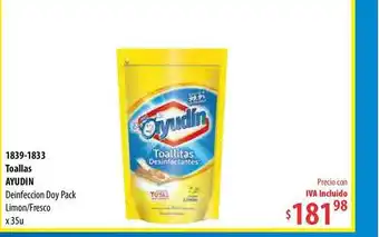 Micropack Toallas Ayudin Deinfeccion Doy Pack Limon-Fresco oferta