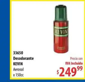 Micropack Desodorante Kevin Aerosol x 150cc oferta
