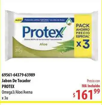 Micropack Jabon De Tocador Protex Omega3-Aloe-Avena x 3u oferta