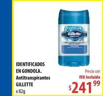 Identificados En Gondola Antitranspirantes Gillette x 82g