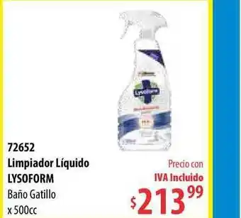 Micropack Limpiador Líquido Lysoform Baño Gatillo x 500cc oferta