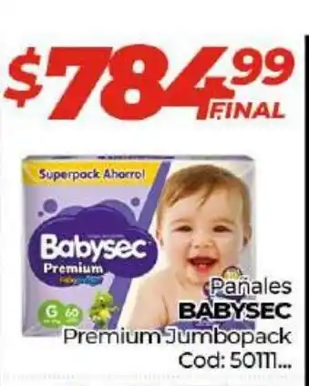 Diarco Babysec Pañales Premium Jumbopack oferta