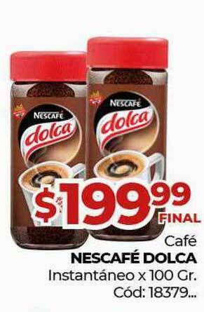 Diarco Café Nescafé Dolca Instantáneo x 500gr oferta