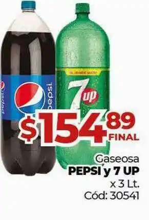 Diarco Gaseosa Pepsi Y 7 Up x 3lt oferta