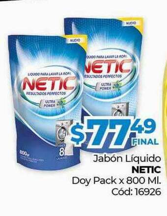 Diarco Jabón Líquido Netic Doy Pack x 800ml oferta
