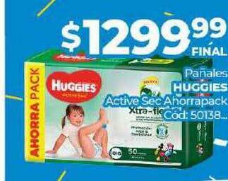 Diarco Pañales Huggies Active Sec Ahorrapack oferta