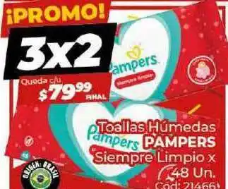 Diarco Toallas Húmedas Pampers Siempre Limpio x 48un oferta