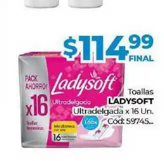 Diarco Toallas Ladysoft Ultradelgada x 16un oferta
