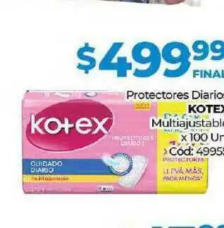 Diarco Protectores Diario Koktex Multiajustable x 100un oferta