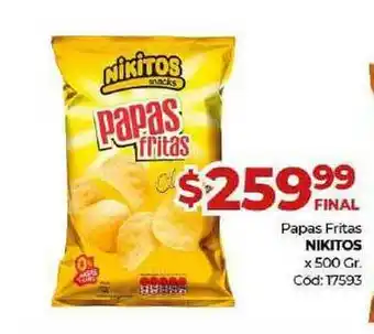Diarco Papas Fritas Nikitos x 500grs oferta