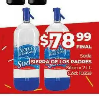 Diarco Soda Sierra De Los Padres x 2lt oferta