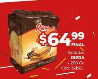 Diarco Tostadas Riera x 200gr oferta